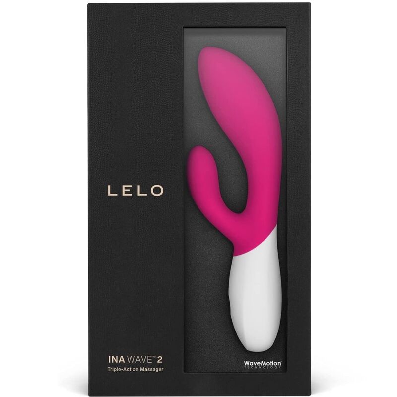 LELO - VIBRADOR ESPECIAL DE LUJO INA WAVE 2 MOVIMIENTO CERISE