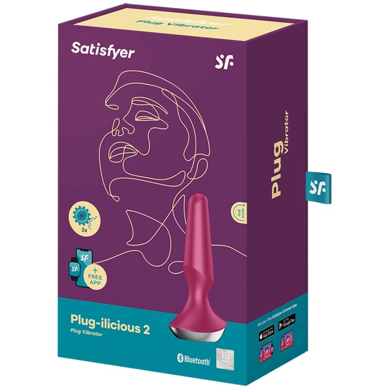 SATISFYER - VIBRADOR ILICIOUS 2 PLUG BERRY