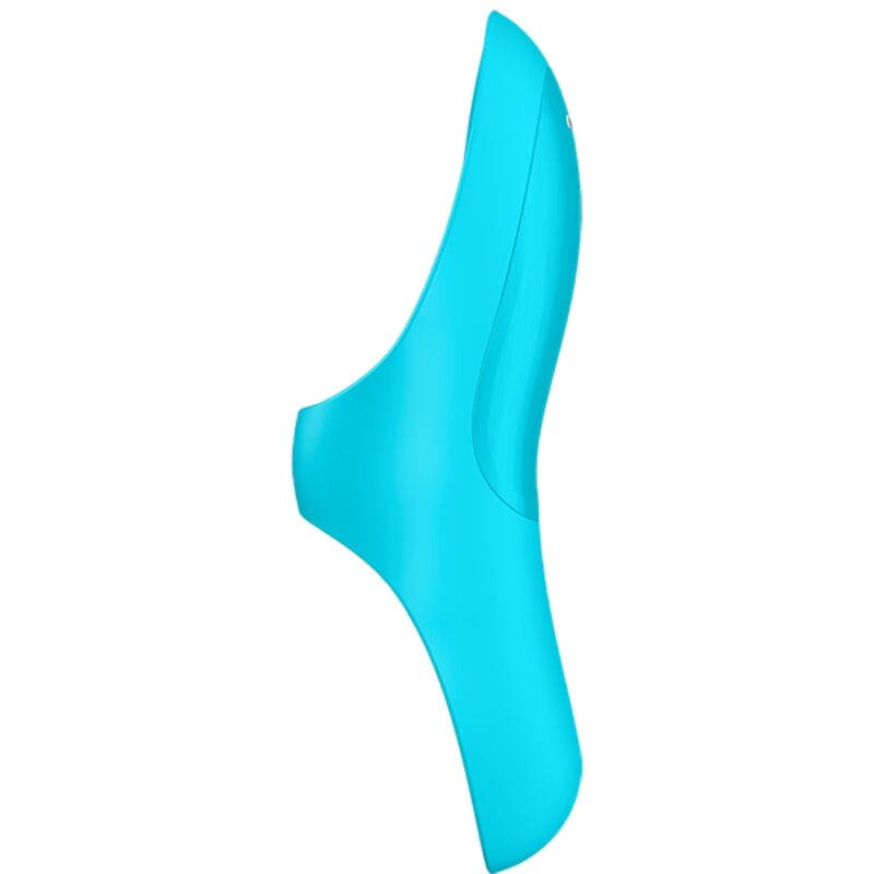SATISFYER - VIBRADOR DE DEDO TEASER CON LUZ AZUL
