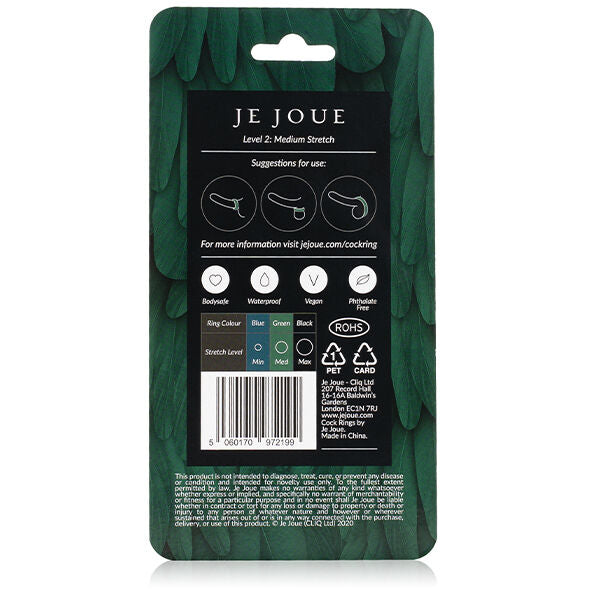 JE JOUE - MEDIUM CHOKE GREEN SILICONE RING