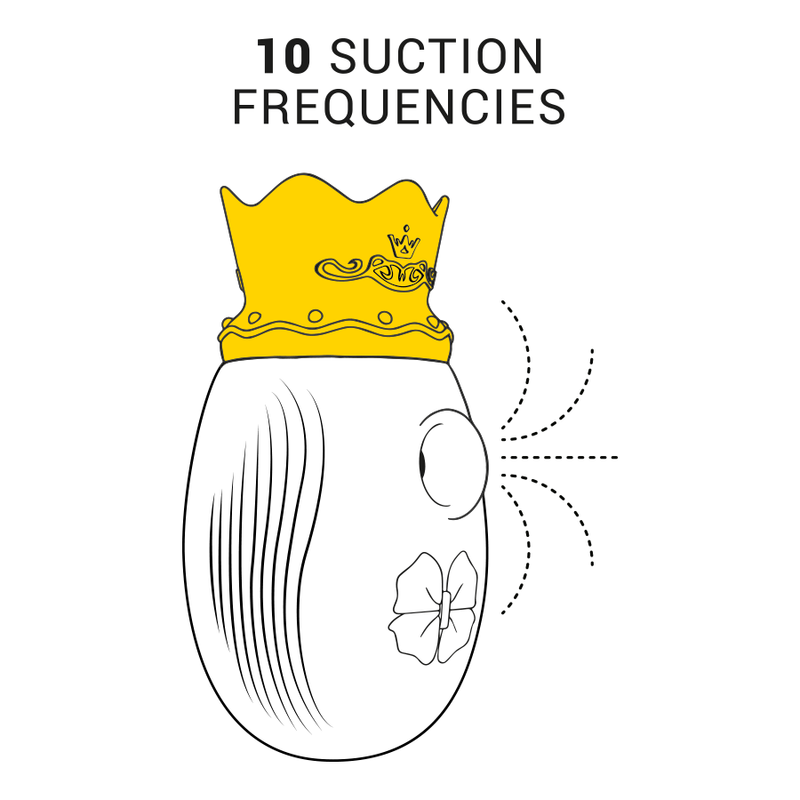 INTENSO - ESTIMULADOR DEL CLÍTORIS 10 FRECUENCIAS DE LAMIDOS Y EXPULSIÓN - AZUL