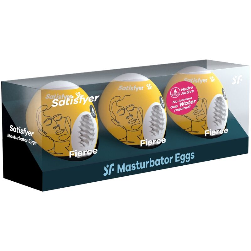 SATISFYER - 3 HUEVOS MASTURBADORES FEROCES