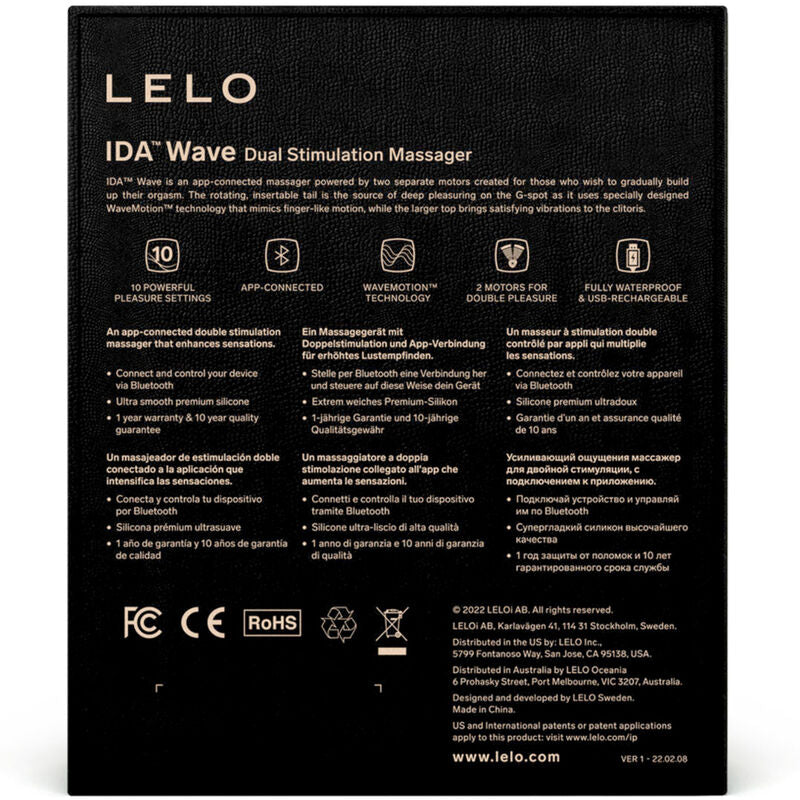 LELO - IDA WAVE CORAL MASAJE PARA PAREJAS
