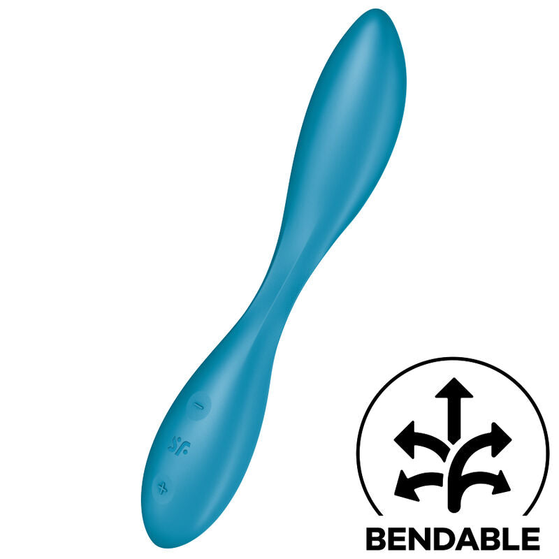 SATISFYER - VIBRADOR MULTIUSOS PUNTO G FLEX 1 AZUL