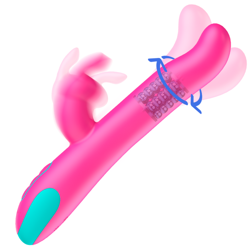 HAPPY LOKY - RELOJ VIBRADOR Y ROTADOR PLUTO RABBIT CON TECNOLOGÍA INALÁMBRICA COMPATIBLE