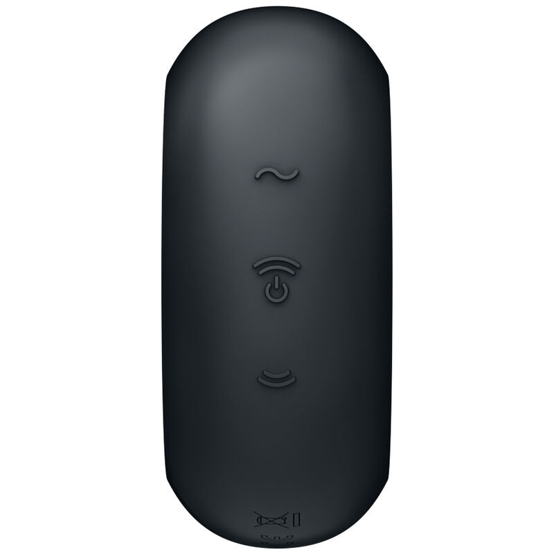 SATISFYER - PRO TO GO 3 ESTIMULADOR Y VIBRADOR DE DOBLE PULSACIÓN DE AIRE NEGRO