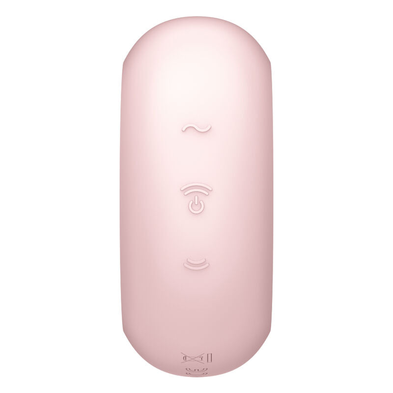 SATISFYER - PRO TO GO 3 ESTIMULADOR Y VIBRADOR DE DOBLE PULSACIÓN DE AIRE NEGRO