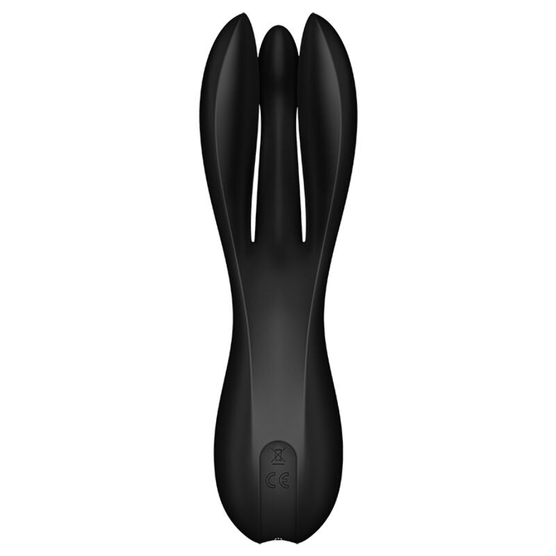 SATISFYER - VIBRADOR TRES DOS NEGRO