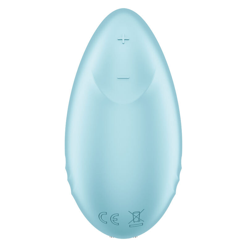 SATISFYER - VIBRADOR DE APOYO CON PUNTA TROPICAL AZUL
