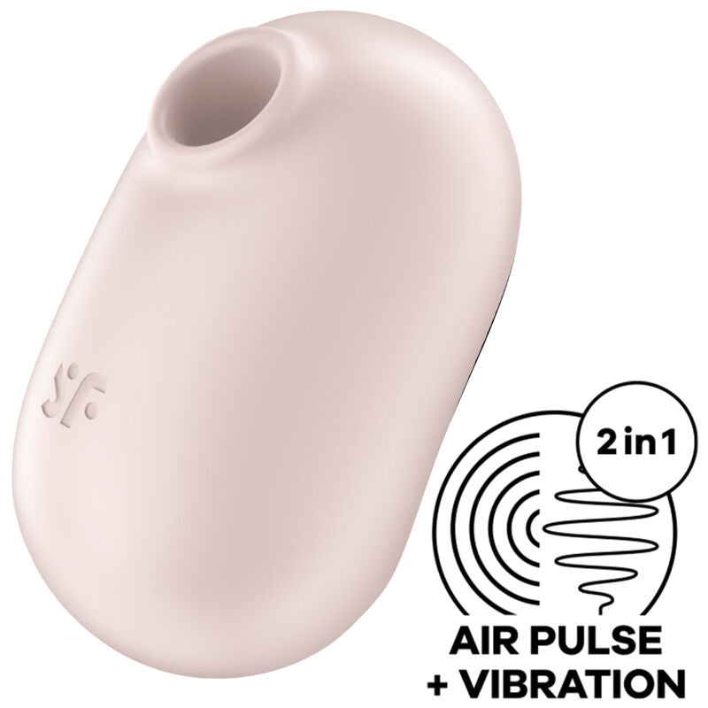 SATISFYER - PRO TO GO 2 ESTIMULADOR Y VIBRADOR DE DOBLE PULSACIÓN DE AIRE VIOLETA