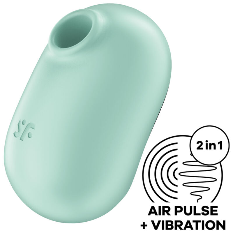 SATISFYER - PRO TO GO 2 ESTIMULADOR Y VIBRADOR DE DOBLE PULSACIÓN DE AIRE VIOLETA