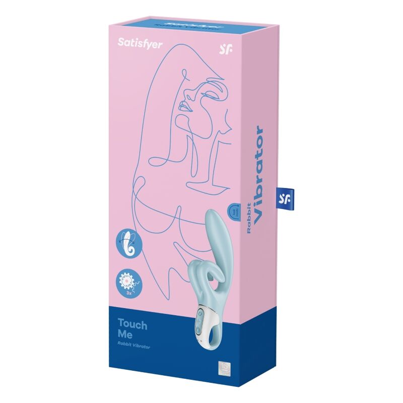 SATISFYER - CONEJO VIBRADOR TOUCH ME ROJO