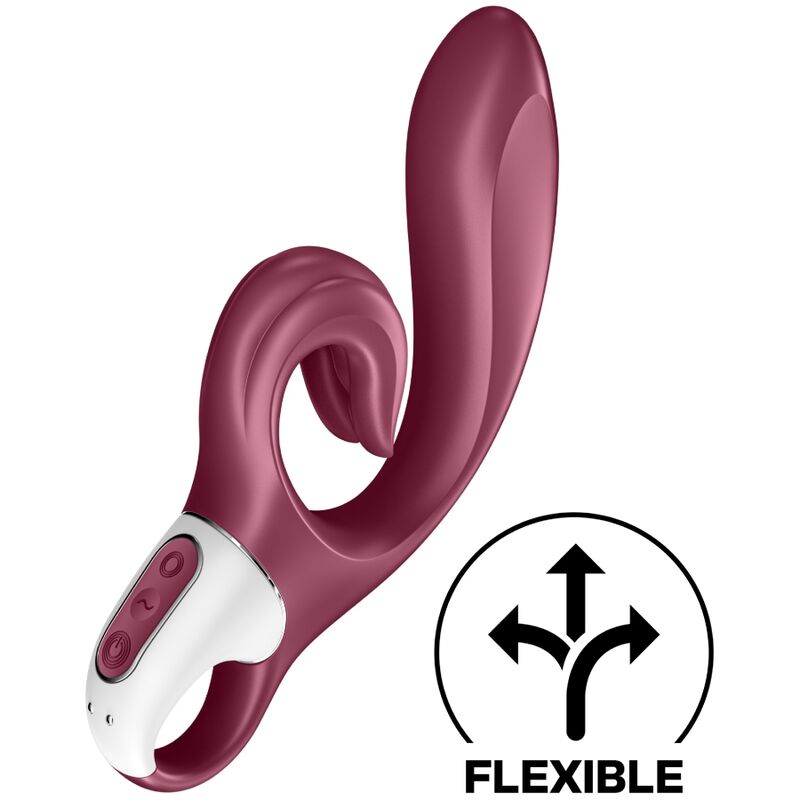 SATISFYER - LOVE ME CONEJO VIBRADOR AZUL