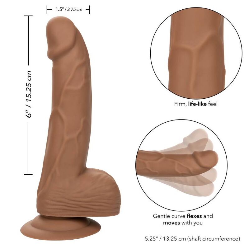 CALEXOTICS - UÑAS DE SILICONA 15,24 CM MARRÓN
