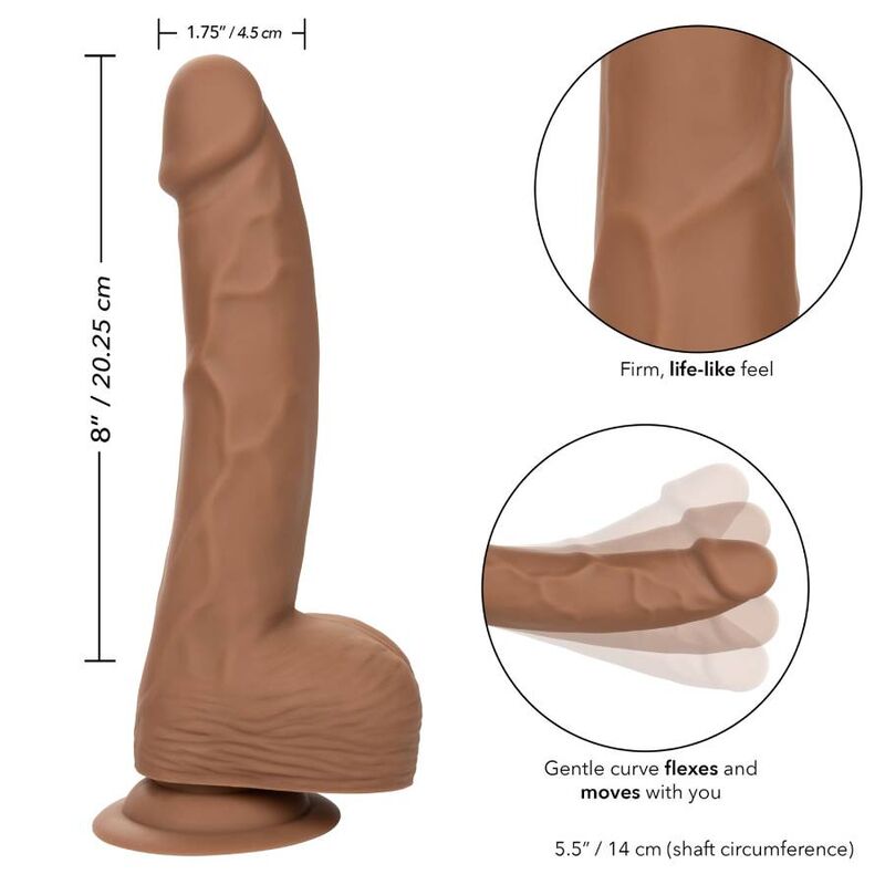 CALEXOTICS - UÑAS DE SILICONA 20,32 CM MARRÓN
