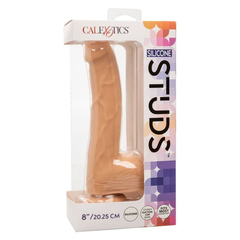 CALEXOTICS - TACHUELAS DE SILICONA 20,32 CM PIEL