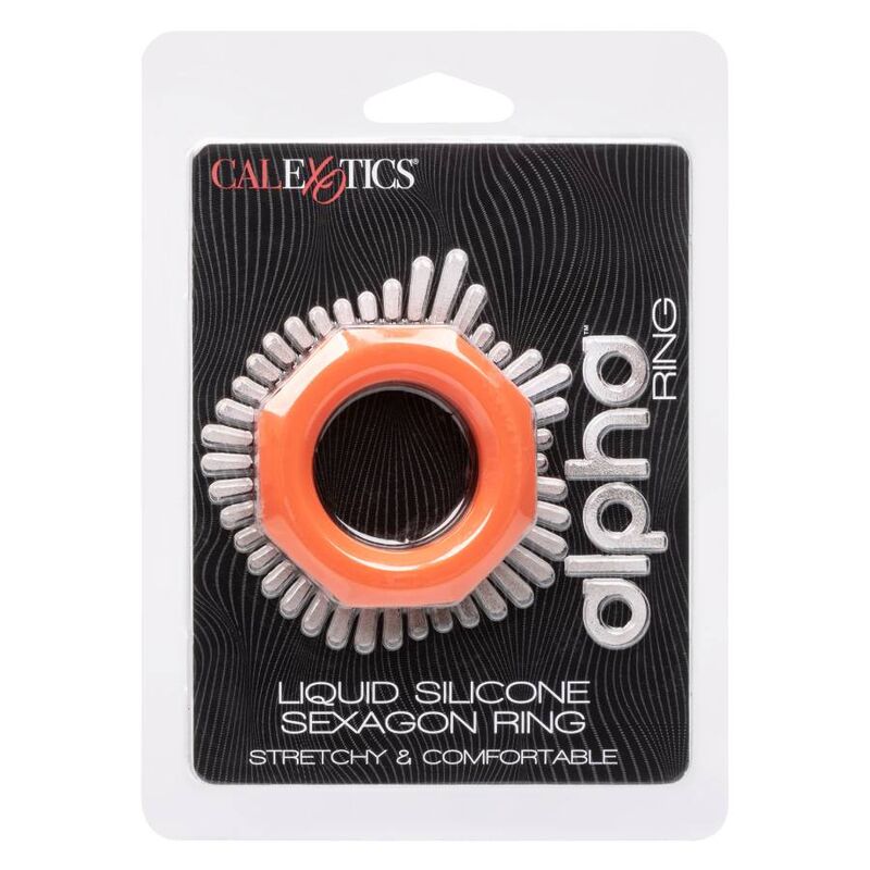 CALEXOTICS - ANILLO NARANJA ALPHA SEXAGON