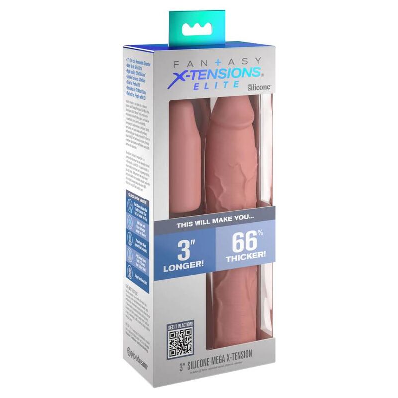 FANTASY X-TENSIONS - FUNDA PIPEDREAMS 22,86 CM + PIEL DE PLUG DE 7,62 CM