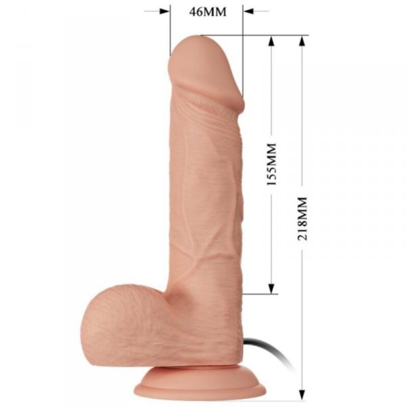 BAILE - BONITO ENCUENTRO DE AMOR BAHAMUT VIBRADOR 21,8 CM NATURAL