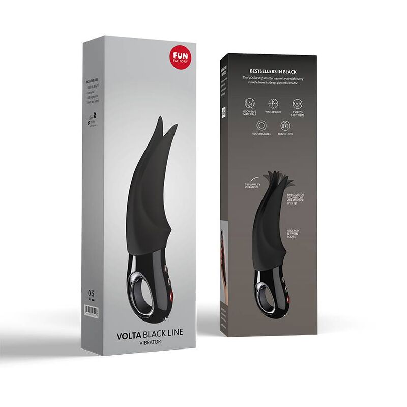 FUN FACTORY - VIBRADOR CLÍTORIS RETORNO LÍNEA NEGRA