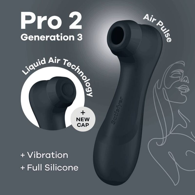 SATISFYER - PRO 2 GENERATION 3 LIQUID AIR TECHNOLOGY RED WINE