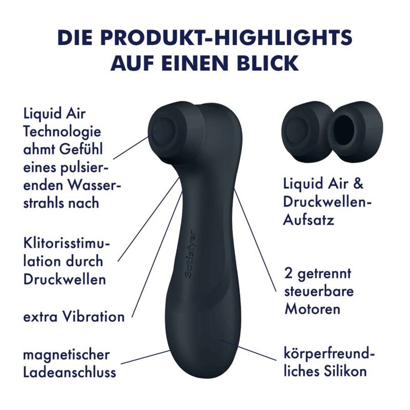 SATISFYER - PRO 2 GENERATION 3 LIQUID AIR TECHNOLOGY RED WINE
