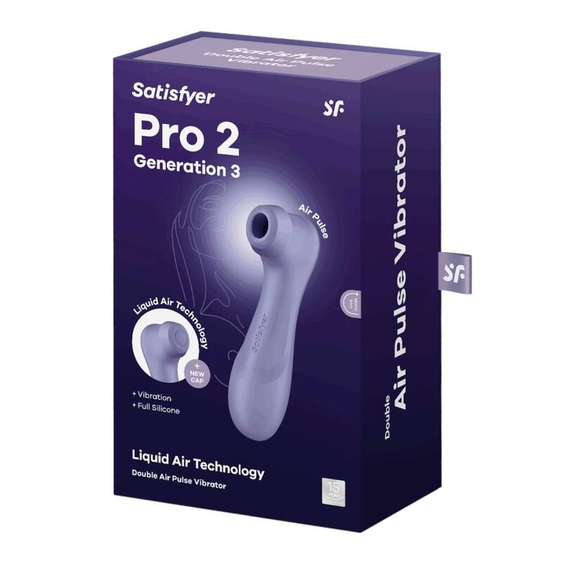 SATISFYER - PRO 2 GENERATION 3 LIQUID AIR TECHNOLOGY RED WINE