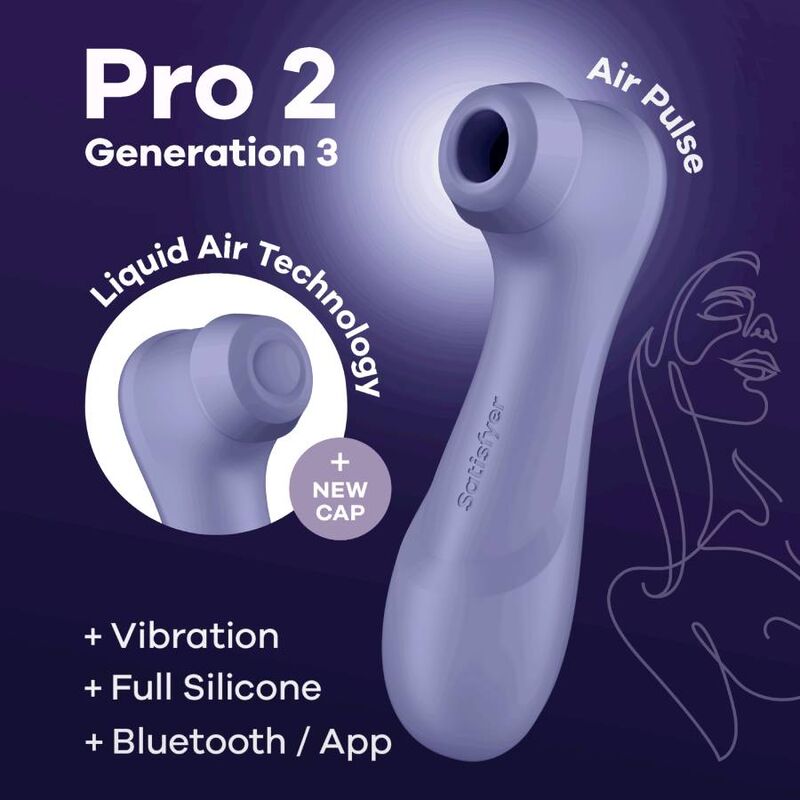 SATISFYER - PRO 2 GENERACIÓN 3 RED WINE BLUETOOTH AND APP