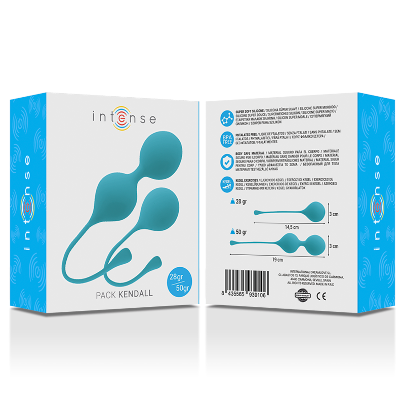 PAQUETE DE BOLAS KEGEL INTENSE KENDALL AZULES