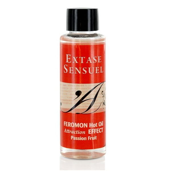 SENSUAL EXTASE - ACEITE DE MASAJE EFECTO CALOR CON FEROMONAS DE MARACUYÁ 100 ML
