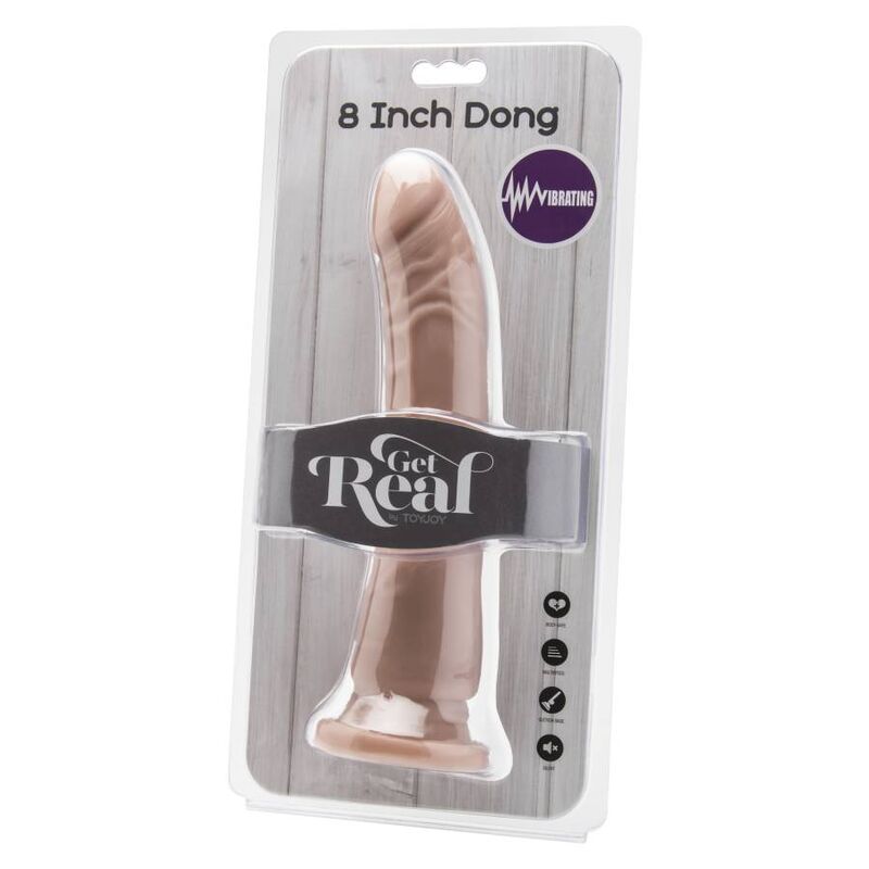 GET REAL - PENE CON VIBRACIÓN SKIN DONG 20,5 CM