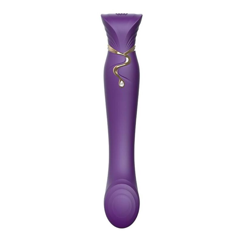 ZALO - VIBRADOR ELÉCTRICO QUEEN G-SPOT PULS WAVE PÚRPURA