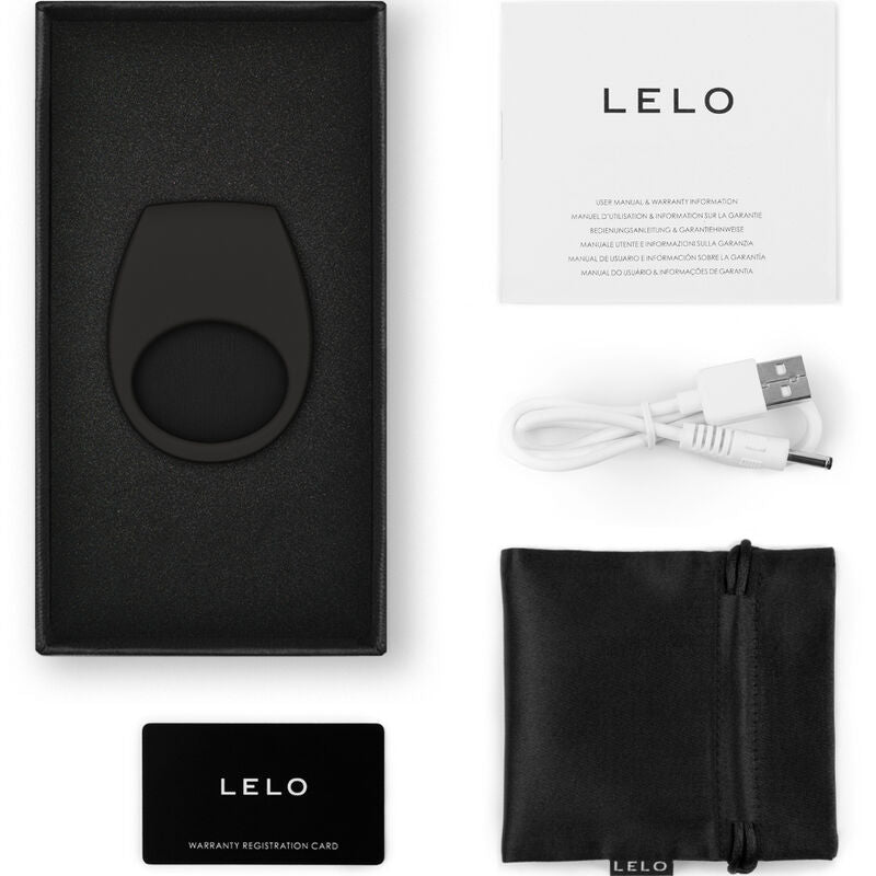 LELO - ANILLO VIBRADOR NEGRO TOR 3