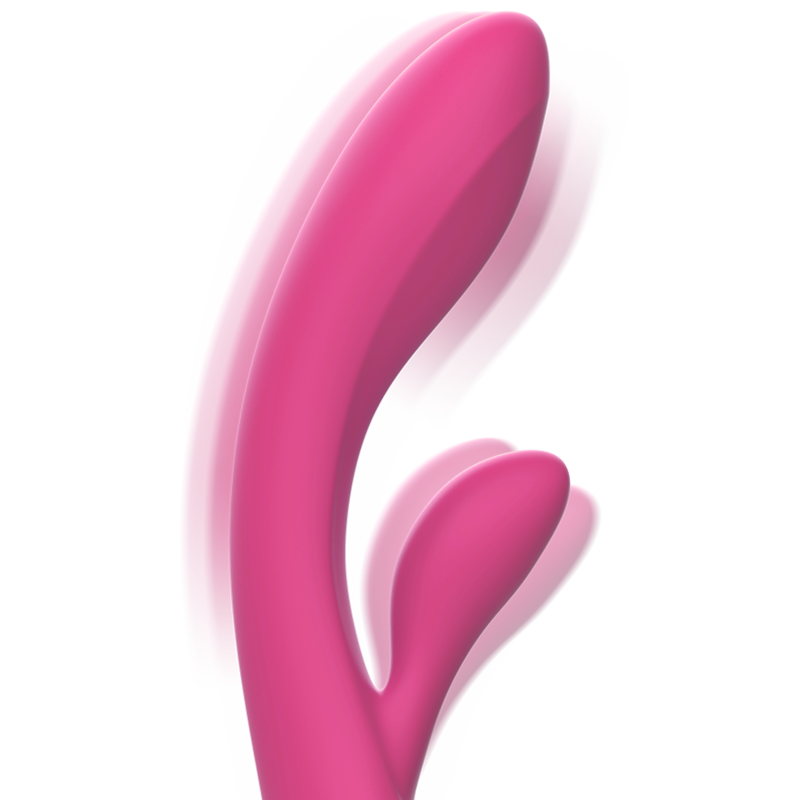 INTENSE - VIBRADOR DE SILICONA LÍQUIDA LUIGI RABBIT ROSA