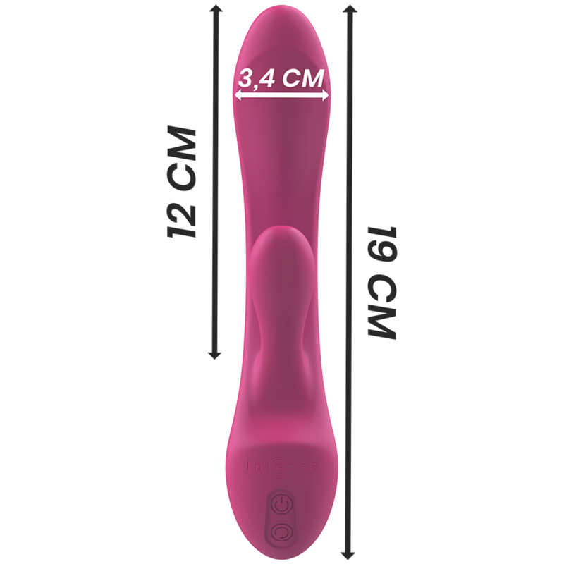 INTENSE - VIBRADOR DE SILICONA LÍQUIDA LUIGI RABBIT ROSA