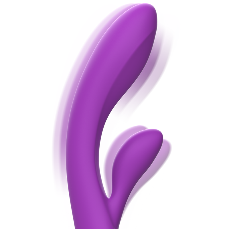INTENSE - VIBRADOR DE SILICONA LÍQUIDA LUIGI RABBIT PÚRPURA