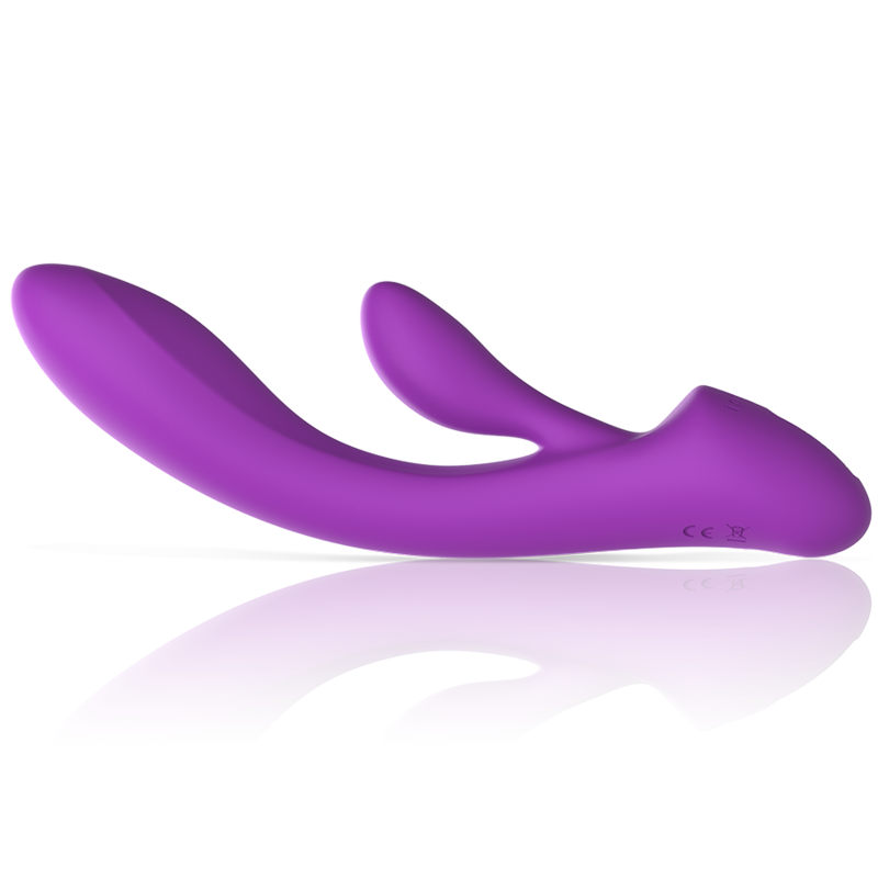 INTENSE - VIBRADOR DE SILICONA LÍQUIDA LUIGI RABBIT PÚRPURA
