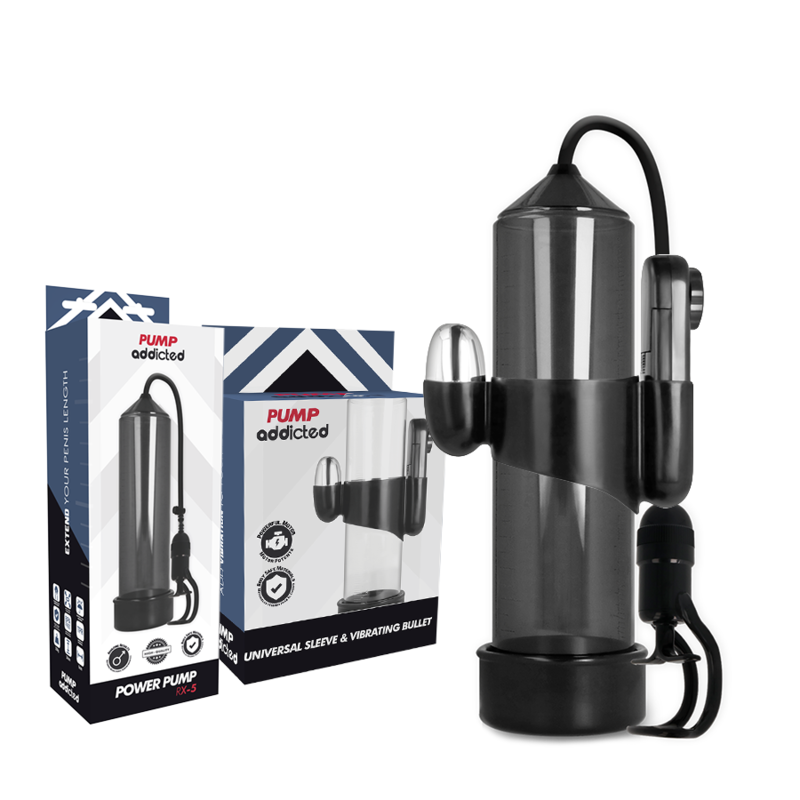 BOMBA ADICTO - VIBRADOR NEGRO RX5