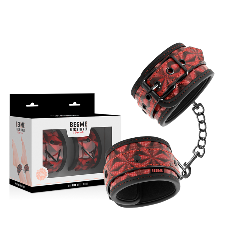 BEGME - PUÑOS PARA TOBILLOS PREMIUM RED EDITION CON FORRO DE NEOPRENO