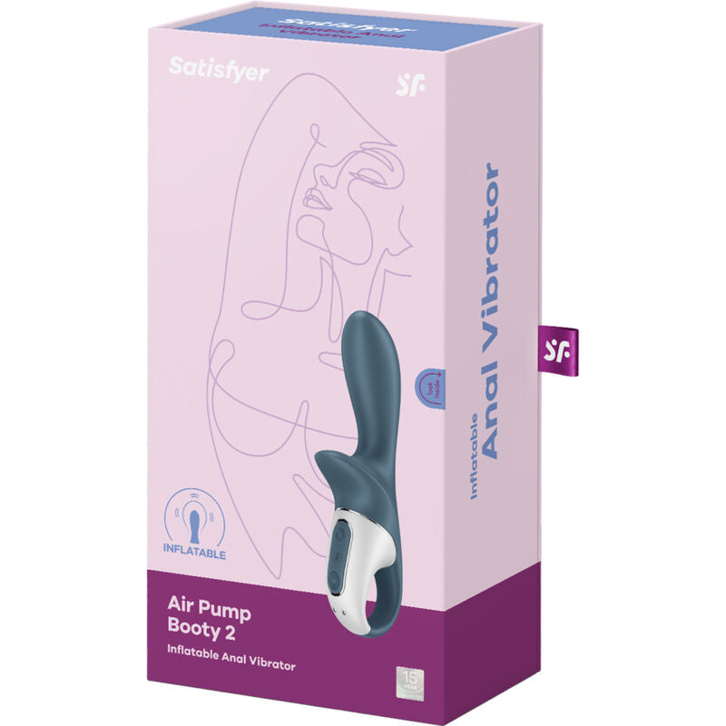 SATISFYER - AIR PUMP BOOTY 2 DARK GRAY