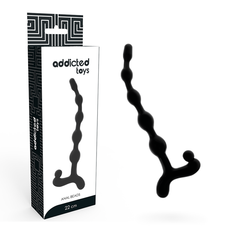 JUGUETES ADICTOS - BOLAS ANALES NEGRAS 22 CM