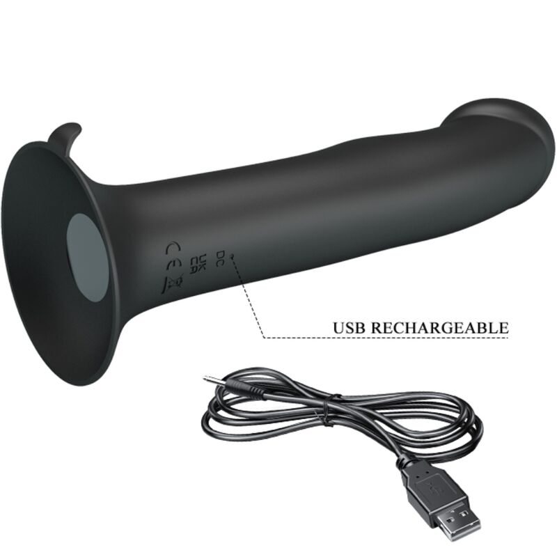 PRETTY LOVE - VIBRADOR MURRAY Y SUCCIONADOR DE CLÍTORIS NEGRO