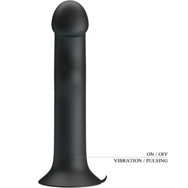 PRETTY LOVE - VIBRADOR MURRAY Y SUCCIONADOR DE CLÍTORIS NEGRO