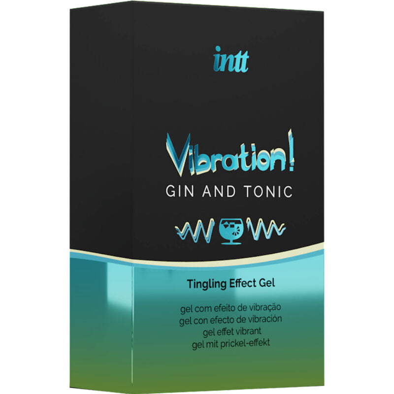 INTT - POTENTE GEL VIBRADOR LÍQUIDO ESTIMULANTE ÍNTIMO GIN &amp; TONIC 15ML