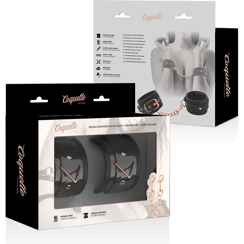 COQUETTE CHIC DESIRE - PUÑOS EDICIÓN NEGRA CON FORRO DE NEOPRENO