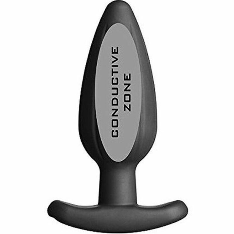 ELECTRASTIM - TAPÓN ANAL DE SILICONA NEGRO BALANCEADOR GRANDE