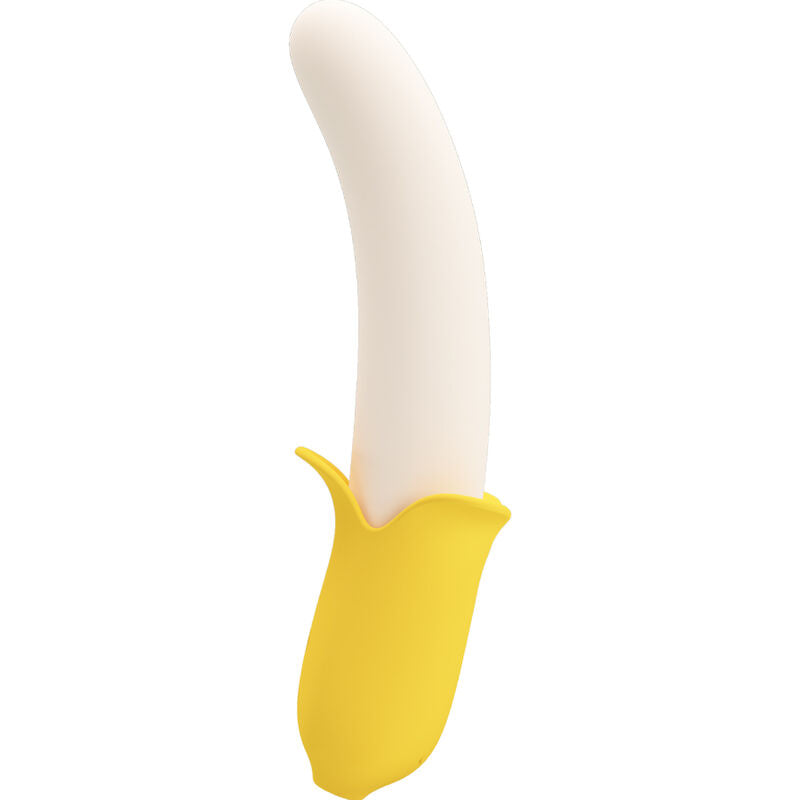 PRETTY LOVE - BANANA GEEK SUPER POWER 7 VIBRACIONES ARRIBA Y ABAJO SILICONA NEGRA