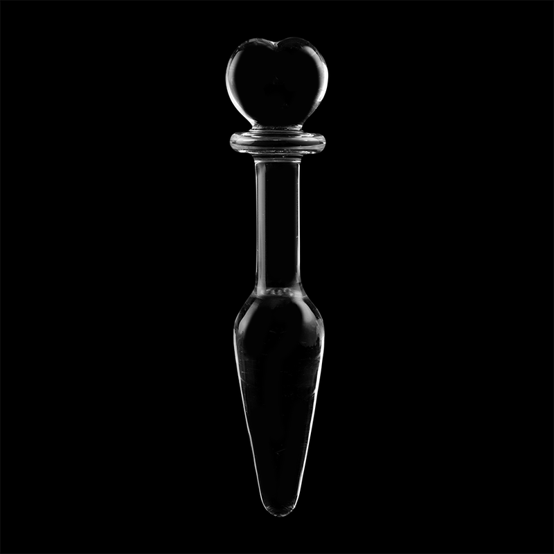 SERIE NEBULA DE IBIZA - MODELO 7 PLUG ANAL CRISTAL BOROSILICATO TRANSPARENTE 13,5 CM -O- 3 CM