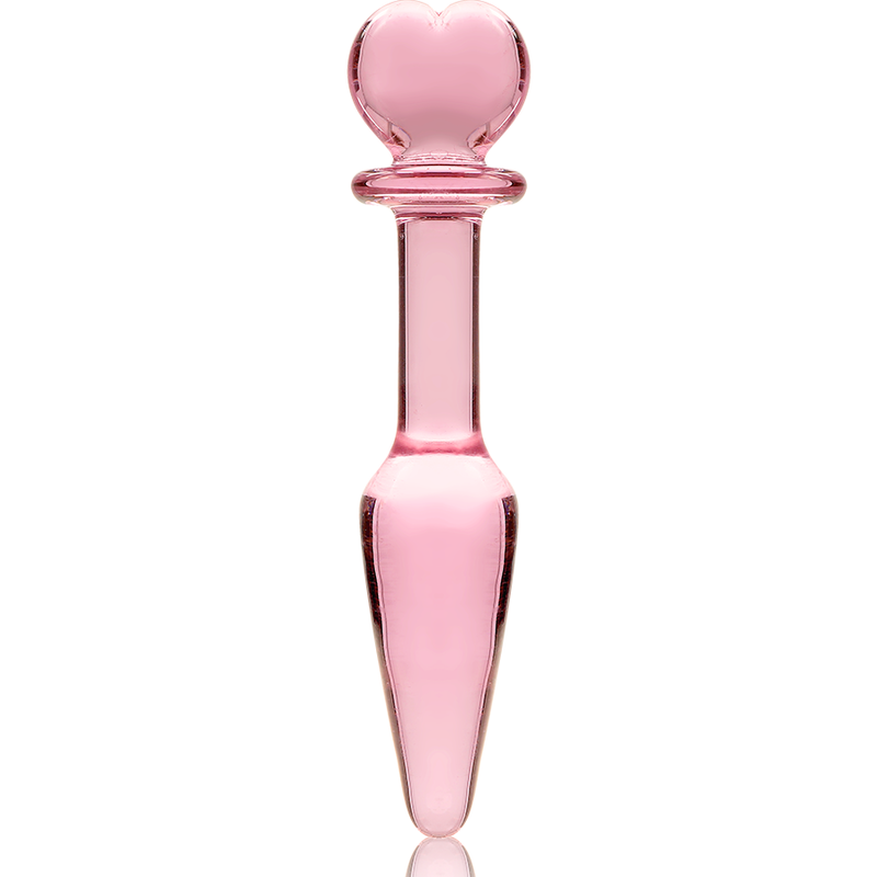 SERIE NEBULA DE IBIZA - MODELO 7 PLUG ANAL CRISTAL BOROSILICATO TRANSPARENTE 13,5 CM -O- 3 CM