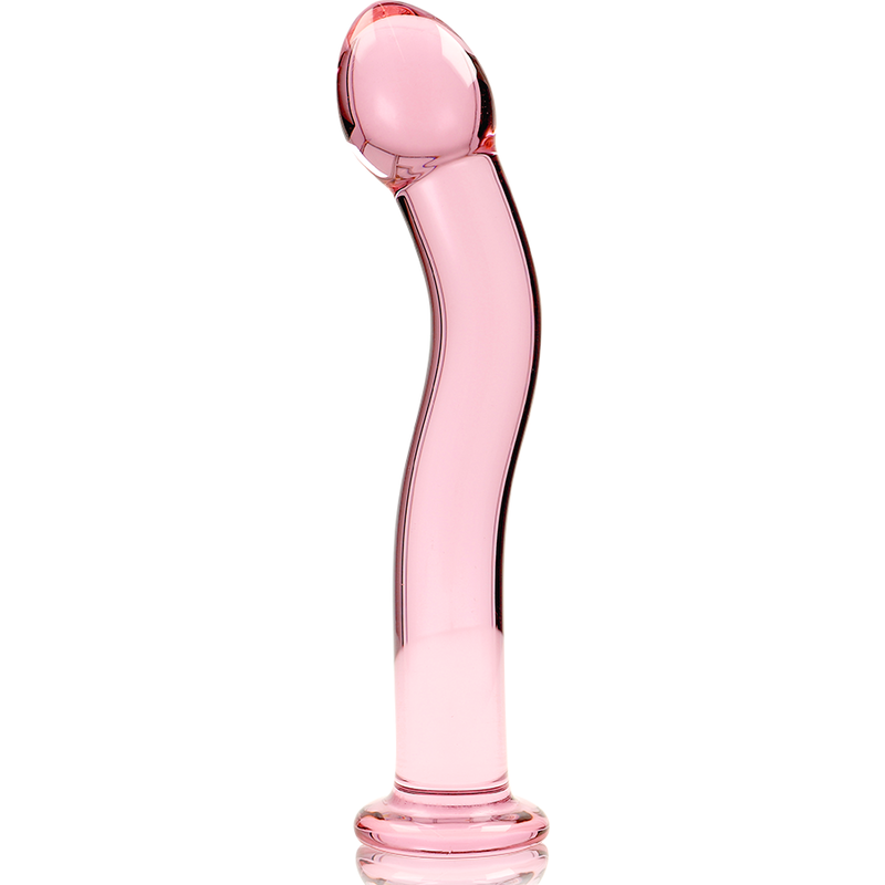 SERIE NEBULA BY IBIZA - MODELO 18 DILDO DE VIDRIO BOROSILICATO TRANSPARENTE 18,5 CM -O- 3,5 CM